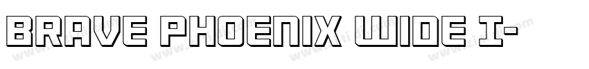 Brave Phoenix Wide I字体转换